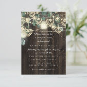 Sweet 16. Green BRIDAL Rustic Gold Confetti Einladung (Stehend Vorderseite)