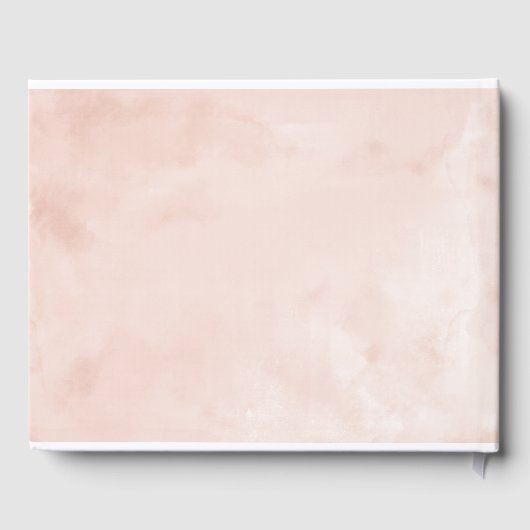 Sweet 16 Guest Book Blush Pink Gown Floral Gästebuch (Rückseite)