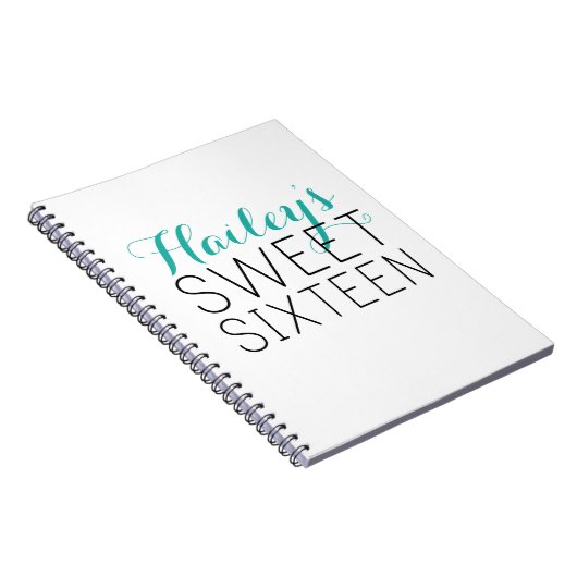 Sweet 16 Guest Book Notizblock (Rechte Seite)
