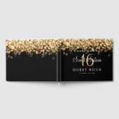 Sweet 16 Guestbook Party Glimmering Gold Lights Gästebuch (Voll)