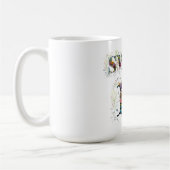 Sweet 16 Happy Birthday Wildblumen Text Kaffeetasse (Links)