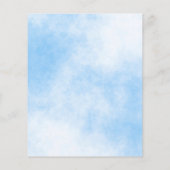 Sweet 16 hellblauer Glitzer - Einladung Flyer (Hinten)