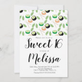 Sweet 16 Hibachi Grill Sushi Rolls Restaurant Einladung (Vorderseite)