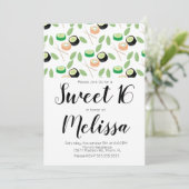 Sweet 16 Hibachi Grill Sushi Rolls Restaurant Einladung (Stehend Vorderseite)