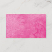 Sweet 16 Hot Pink Bläschen UAWG Umschließung Visitenkarte (Rückseite)