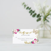 Sweet 16 Hot Pink Bläschen UAWG Umschließung Visitenkarte (Stehend Vorderseite)