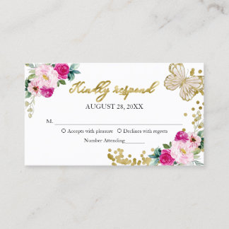 Sweet 16 Hot Pink Bläschen UAWG Umschließung Visitenkarte