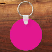 Sweet 16 Hot Pink Keyring mit White Tiara Design Schlüsselanhänger (Rückseite)