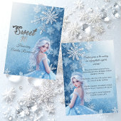 Sweet 16 Icy Blue Silver Winter Personalized Photo Einladung