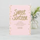 Sweet 16 Karte (Stehend Vorderseite)