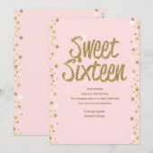 Sweet 16 Karte (Vorne/Hinten)