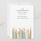 Sweet 16 Kerzen Geburtstagsparty Einladung (Rückseite)