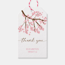 Sweet 16 Kirschblüten Geburtstagsblumenblüte Geschenkanhänger