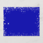 Sweet 16 königsblau silber Haushalt rett Datum Flyer (Hinten)