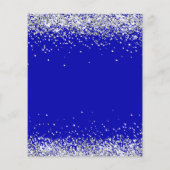 Sweet 16 königsblaue Kleidung Einladung Flyer (Hinten)