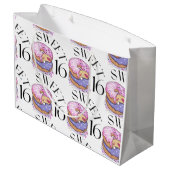 Sweet 16 Large Gift Bag Große Geschenktüte (Rückseite Schrägansicht)