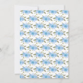 Sweet 16 Light Blue Princess Brunette Girl Einladung (Rückseite)