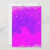 Sweet 16 Lila & Pink Girly Trendy Modernes Party Einladung (Rückseite)