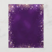 Sweet 16 lila Rose Gold Einladung (Rückseite)