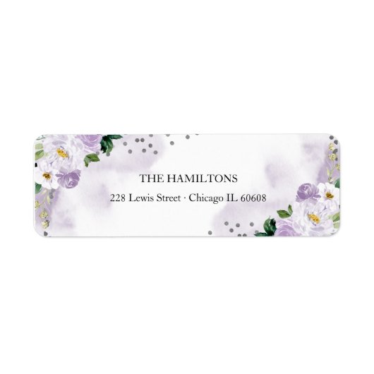 Sweet 16 Lila Wasserfarben (Vorne)