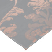Sweet 16 Luxury Rose Gold Damask Tischdecke (Schrägansicht)