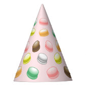 Sweet 16 Macarons Partyhütchen (Vorderseite)