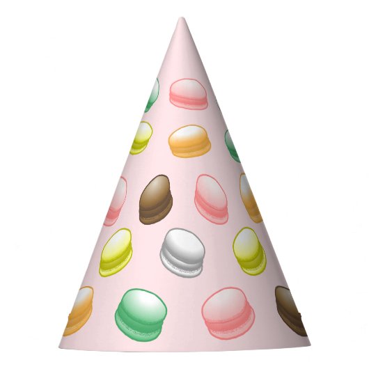 Sweet 16 Macarons Partyhütchen (Vorderseite)