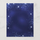 Sweet 16 marineblaue Kleid tiara Einladung (Rückseite)