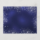 Sweet 16 marineblaue Kleidung Save the Date Flyer (Hinten)