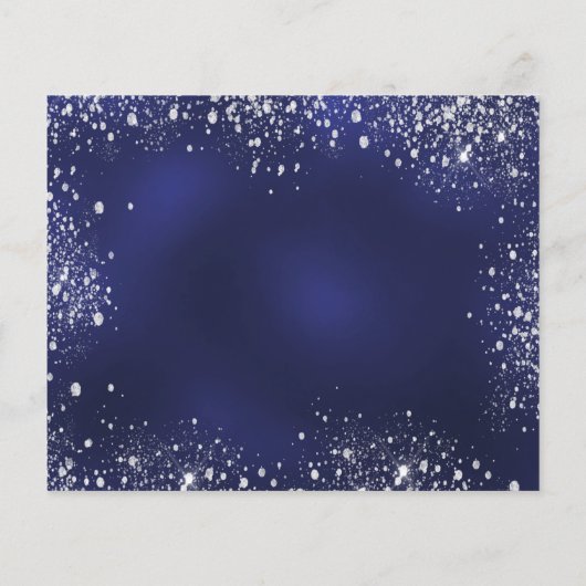 Sweet 16 marineblaue Kleidung Save the Date Flyer (Hinten)