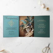 Sweet 16 Masquerade Party Einladung (Innenseite)