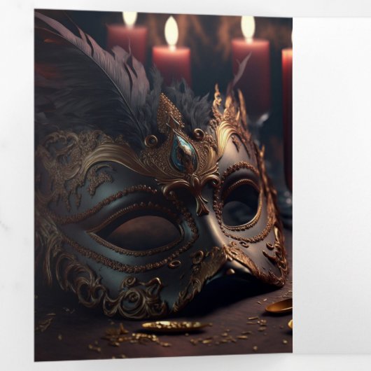 Sweet 16 Masquerade Party Einladung (Innen Erste Seite)