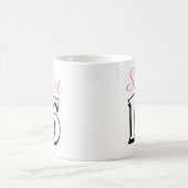 Sweet 16 Modern Chic Pink Geburtstagsgeschenk Kaffeetasse (Mittel)