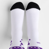 Sweet 16 name lila Geburtstag Socken (Oben)