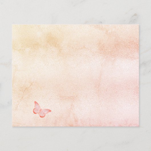 Sweet 16 Pampas blush Budget Save the Date Flyer (Hinten)