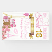 Sweet 16 Paris Banner (Horizontal)