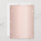 Sweet 16 Paris Rose Gold Eiffelturm Luxus Einladung (Rückseite)