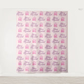 Sweet 16 Party Backdrop Step und Repeat Wandteppich (Vorderseite)