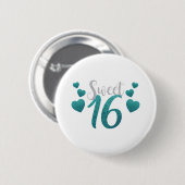 Sweet 16 Party Button (Vorne & Hinten)