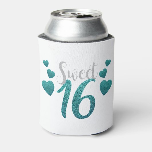 Sweet 16 Party Dosenkühler (Kanne Rückseite)