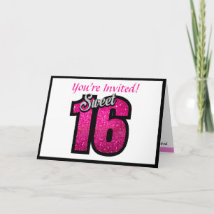 Sweet 16 Party Einladung Anpassen Geburtstagsparty