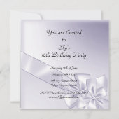 Sweet 16 Party Einladung Mauve Rot Ballons (Rückseite)