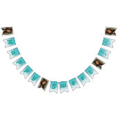 Sweet 16 Party, Fallender Aquamariner Glitzer & 4 Wimpelkette (Alle)