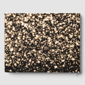 Sweet 16 Party Guestbook Midnight Glam Gold Gästebuch (Rückseite)