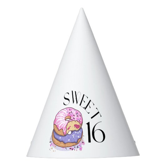 Sweet 16 Party Hat Partyhütchen (Vorderseite)