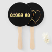 Sweet 16-Party-Lüfter Fächer (Vorne und Hinten)