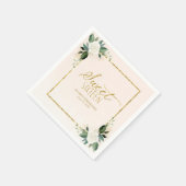 Sweet 16 Party Pink Gold Foil Napkins Serviette (Ecke)