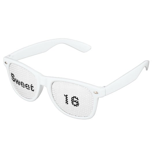 "Sweet 16" Party Shades Sonnenbrille (Schrägansicht)