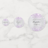 Sweet 16 Party silber lila Glitzer Kleid Foto Konfetti (Vorderseiten)