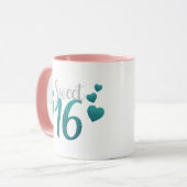 Sweet 16 Party Tasse (Vorderseite Links)